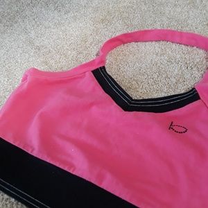 Bebe vintage halter crop top